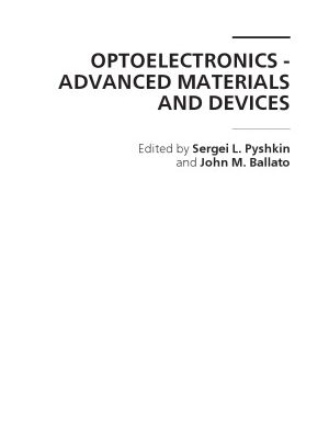 خرید و دانلود نسخه کامل کتاب Optoelectronics – Advanced Materials and Devices