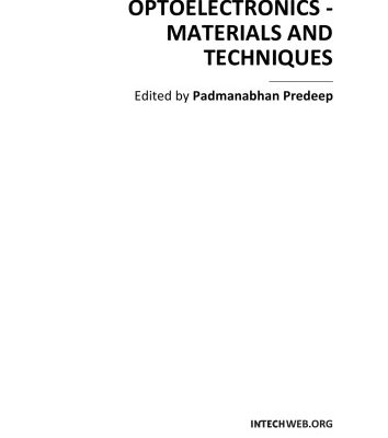 خرید و دانلود نسخه کامل کتاب Optoelectronics – Materials and Techniques