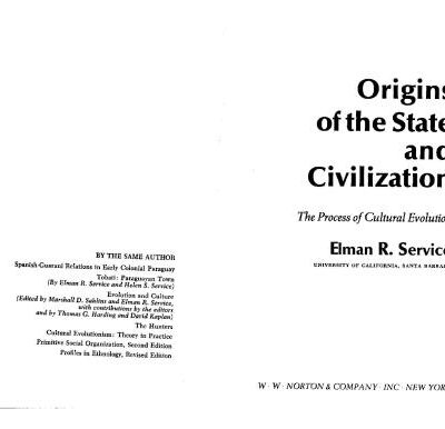 خرید و دانلود نسخه کامل کتاب Origins of the State and Civilization. The Process of Cultural Evolution