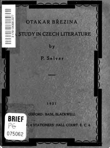 خرید و دانلود نسخه کامل کتاب Otakar Březina: A Study in Czech Literature_68eba27144001.jpeg خرید و دانلود نسخه کامل کتاب Otakar Březina: A Study in Czech Literature
