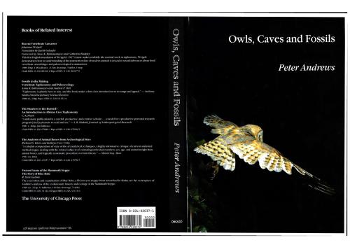 خرید و دانلود نسخه کامل کتاب Owls, Caves and Fossils_68e8b3546663a.jpeg خرید و دانلود نسخه کامل کتاب Owls, Caves and Fossils