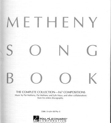 خرید و دانلود نسخه کامل کتاب Pat Metheny Songbook: Lead Sheets (Guitar Book)