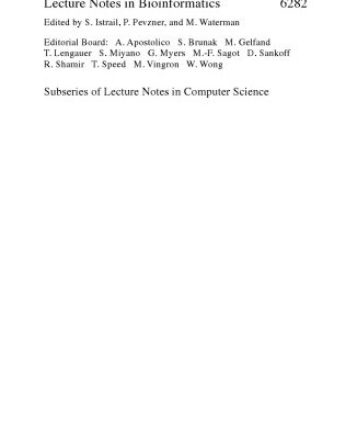 خرید و دانلود نسخه کامل کتاب Pattern Recognition in Bioinformatics: 5th IAPR International Conference, PRIB 2010, Nijmegen, The Netherlands, September 22-24, 2010. Proceedings