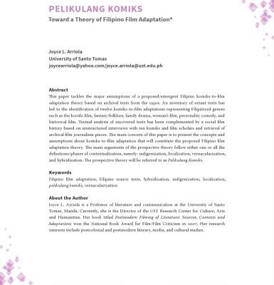 خرید و دانلود نسخه کامل کتاب PELIKULANG KOMIKS Toward a Theory of Filipino Film Adaptation