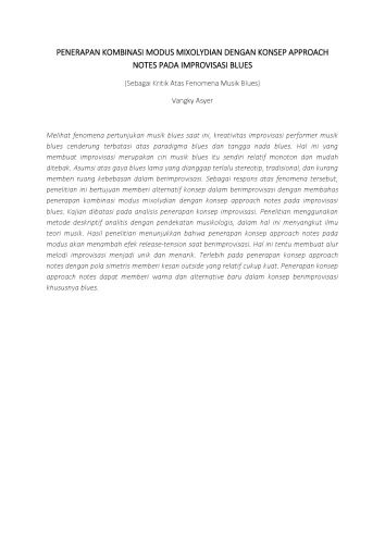 خرید و دانلود نسخه کامل کتاب Penerapan kombinasi modus mixolydian dengan konsep approach notes pada improvisasi blues_68ddf6f5c9827.jpeg خرید و دانلود نسخه کامل کتاب Penerapan kombinasi modus mixolydian dengan konsep approach notes pada improvisasi blues