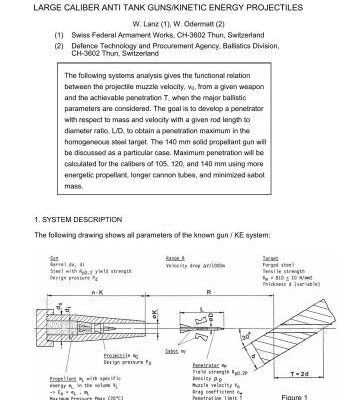 خرید و دانلود نسخه کامل کتاب Penetration limits of conventional large caliber anti tank guns/kinetic energy projectiles