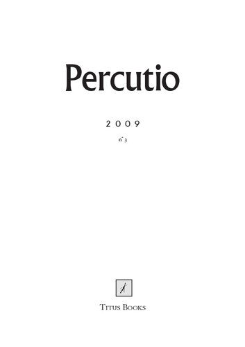 خرید و دانلود نسخه کامل کتاب Percutio 2009 Performance Issue_68ece80b120b3.jpeg خرید و دانلود نسخه کامل کتاب Percutio 2009 Performance Issue