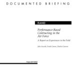 خرید و دانلود نسخه کامل کتاب Performance-Based Contracting in the Air Force: A Report on Experiences in the Field