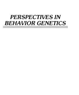 خرید و دانلود نسخه کامل کتاب Perspectives in Behavior Genetics