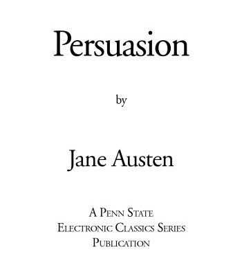 خرید و دانلود نسخه کامل کتاب Persuasion