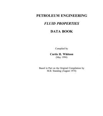 خرید و دانلود نسخه کامل کتاب Petroleum Engineering Fluid Properties: Data Book
