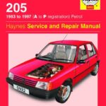 خرید و دانلود نسخه کامل کتاب Peugeot 205 1983 to1997 (A to P registration), petrol. Haynes Service and Repair Manual.
