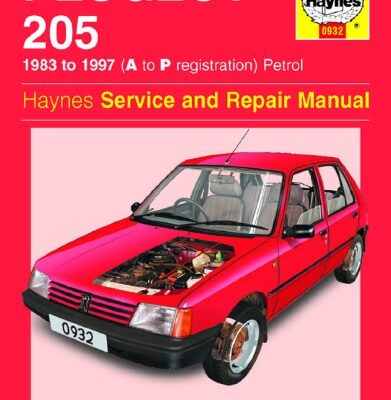 خرید و دانلود نسخه کامل کتاب Peugeot 205 1983 to1997 (A to P registration), petrol. Haynes Service and Repair Manual.