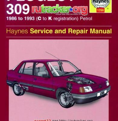 خرید و دانلود نسخه کامل کتاب Peugeot 309. Service and Repair Manual. 1986 to 1993 (C to K registration) Petrol