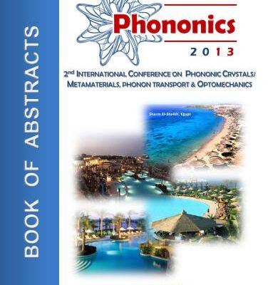 خرید و دانلود نسخه کامل کتاب Phononics 2013. The second International Conference on Phononic Crystals/Metamaterials, Phonon Transport and Optomechanics