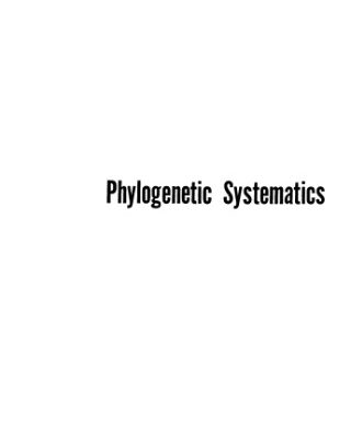 خرید و دانلود نسخه کامل کتاب Phylo-genetics systematics