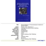 خرید و دانلود نسخه کامل کتاب Physical Metallurgy of Thermomechanical Treatment of Structural Steels