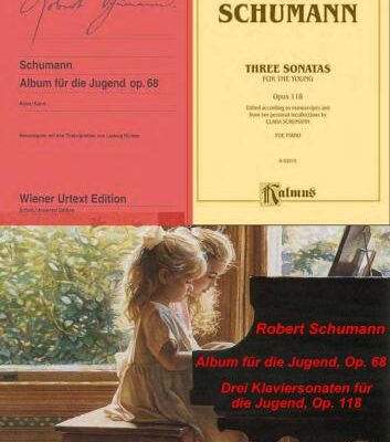 خرید و دانلود نسخه کامل کتاب Piano Music: Album for the Young Op. 68, Three Sonatas for the Young, Op. 118