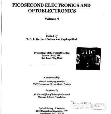خرید و دانلود نسخه کامل کتاب Picosecond Electronics and Optoelectronics