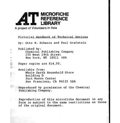 خرید و دانلود نسخه کامل کتاب Pictorial Handbook of Technical Devices