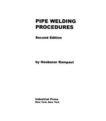 خرید و دانلود نسخه کامل کتاب pipe weld procedures
