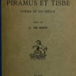 خرید و دانلود نسخه کامل کتاب Piramus et Tisbé, poème du XIIe siècle