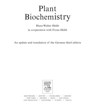 خرید و دانلود نسخه کامل کتاب Plant Biochemistry, Third Edition