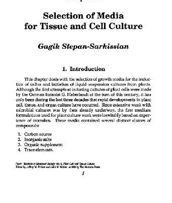 خرید و دانلود نسخه کامل کتاب Plant Cell and Tissue Culture