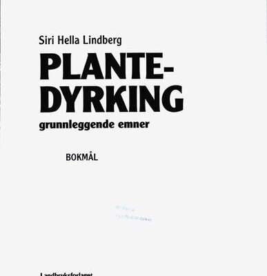 خرید و دانلود نسخه کامل کتاب Plantedyrking : grunnleggende emner