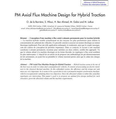 خرید و دانلود نسخه کامل کتاب PM Axial Flux Machine Design for Hybrid Traction