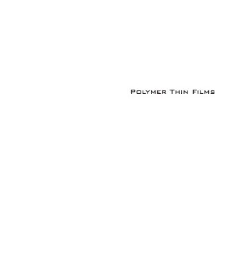 خرید و دانلود نسخه کامل کتاب Polymer Thin Films