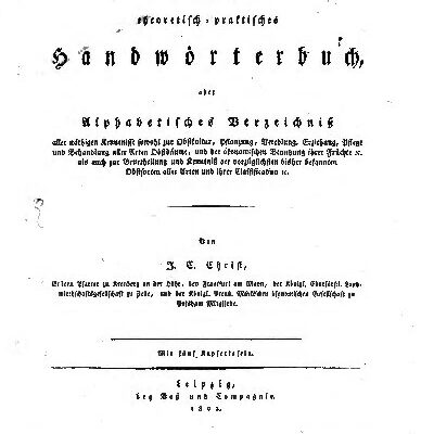 خرید و دانلود نسخه کامل کتاب Pomologisches theoretisch-praktisches Handwörterbuch oder alphabetisches Verzeichnis aller nötigen Kenntnisse sowohl zur Obstkultur, … und ihrer Classification etc.