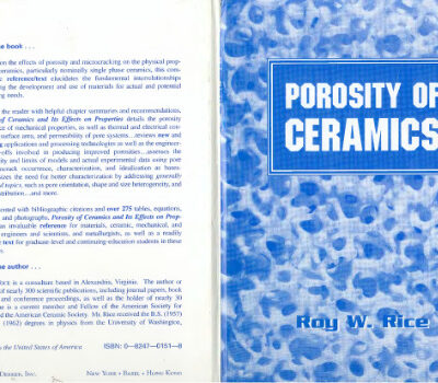 خرید و دانلود نسخه کامل کتاب Porosity of Ceramics