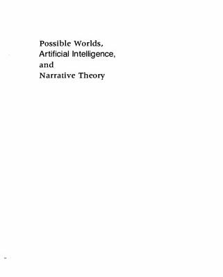 خرید و دانلود نسخه کامل کتاب Possible Worlds, Artificial lntelligence, and Narrative Theory