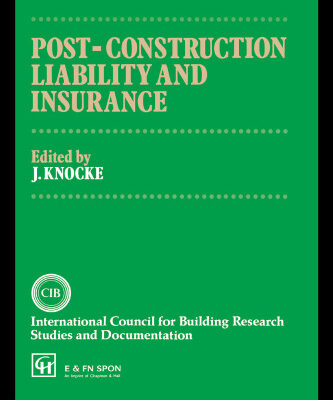 خرید و دانلود نسخه کامل کتاب Post-Construction Liability and Insurance (The National Swedish Institute for Building Research)