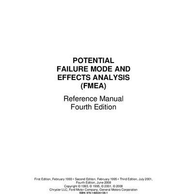 خرید و دانلود نسخه کامل کتاب Potential Failure Mode and Effects Analysis (FMEA)