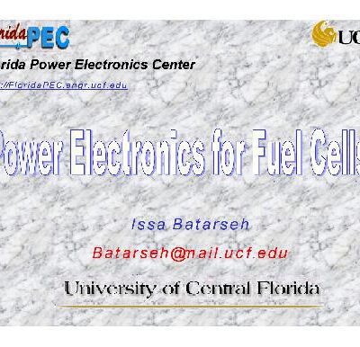 خرید و دانلود نسخه کامل کتاب Power Electronics for Fuel Cells