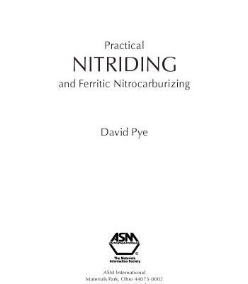 خرید و دانلود نسخه کامل کتاب Practical Nitriding and Ferritic Nitrocarburizing