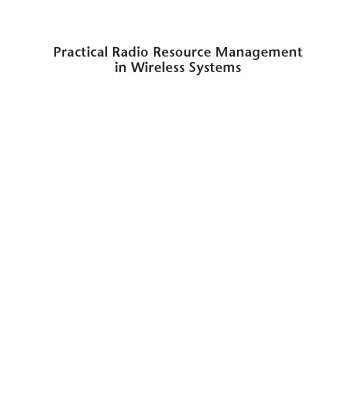 خرید و دانلود نسخه کامل کتاب Practical Radio Resource Management in Wireless Systems