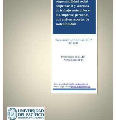 خرید و دانلود نسخه کامل کتاب Prácticas de responsabilidad social empresarial y sistemas de trabajo sostenibles en las empresas peruanas que emiten reportes de sostenibilidad