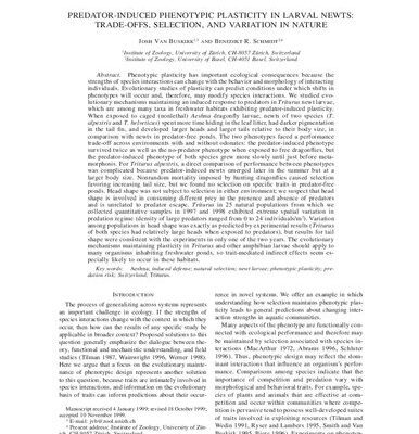 خرید و دانلود نسخه کامل کتاب Predator-induced phenotypic plasticity in larval newts: Trade-offs, selection, and variation in nature