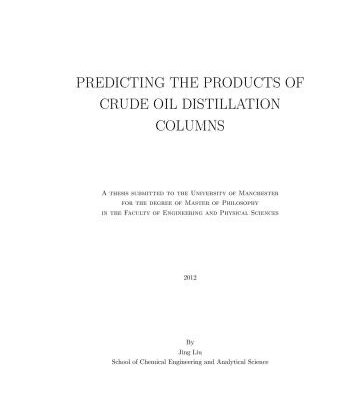 خرید و دانلود نسخه کامل کتاب Predicting the products of crude oil distillation columns