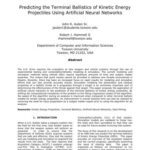 خرید و دانلود نسخه کامل کتاب Predicting the terminal ballistics of kinetic energy projectiles using artificial neural networks