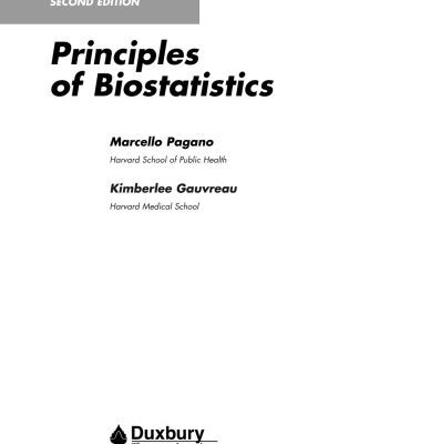 خرید و دانلود نسخه کامل کتاب Principles of Biostatistics