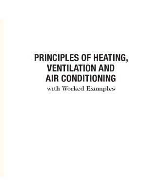 خرید و دانلود نسخه کامل کتاب Principles of Heating, Ventilation and Air Conditioning with Worked Examples