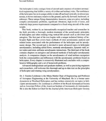 خرید و دانلود نسخه کامل کتاب Principles of helicopter aerodynamics