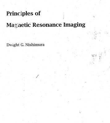 خرید و دانلود نسخه کامل کتاب Principles of Magnetic Resonance Imaging