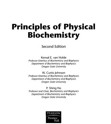 خرید و دانلود نسخه کامل کتاب Principles of physical biochemistry