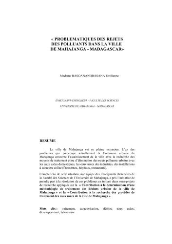 خرید و دانلود نسخه کامل کتاب Problematiques des rejets des polluants dans la ville de Mahajanga – Madagascar_68ea3289e29ab.jpeg خرید و دانلود نسخه کامل کتاب Problematiques des rejets des polluants dans la ville de Mahajanga – Madagascar