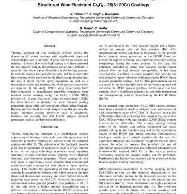 خرید و دانلود نسخه کامل کتاب Proceedings of the 2009 International Thermal Spray Conference. (Part 9)